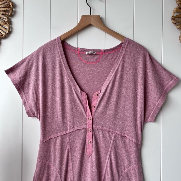 SOLD -M- Free People jumpsuit XS one-piece henley romper harem onesie - Picture 5 of 6